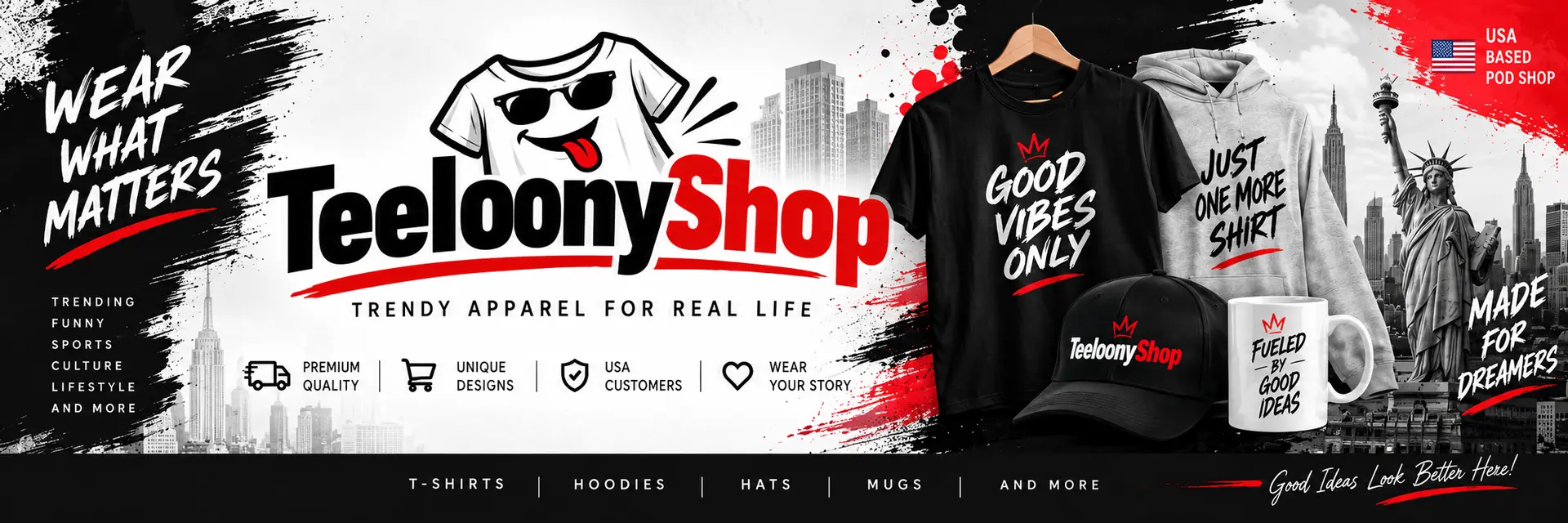 Banner for Teeloony Shop